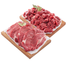 Runderlappen of hacheevlees